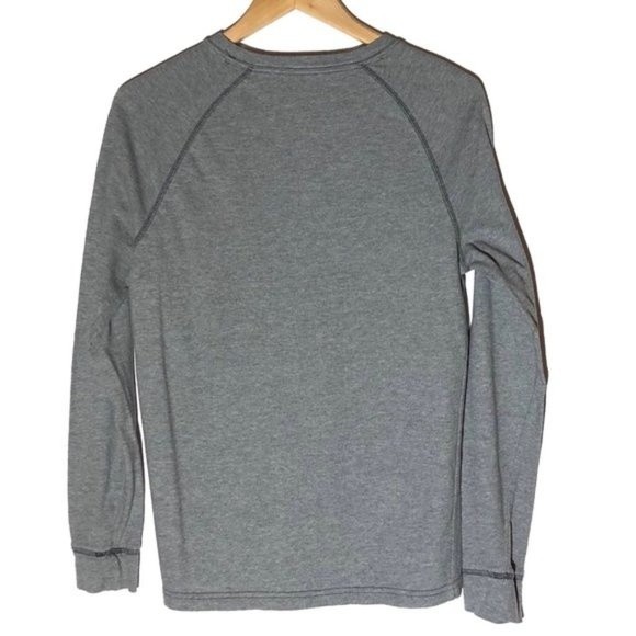 Aeropostale Heathered Gray Thermal 3 Butto… - Picture 5 of 6